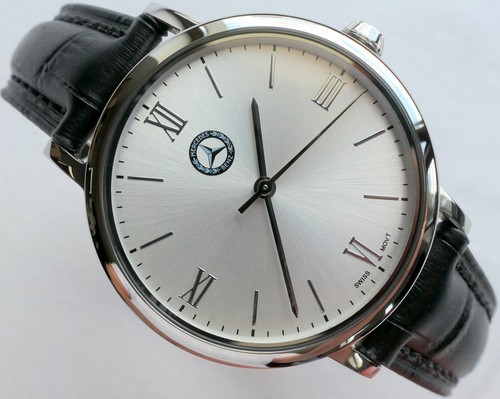 Mercedes Benz Vintage Logo Classic Car Accessory Basic Swiss Movt Watch