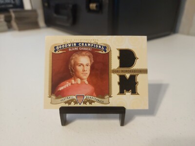 2012 Goodwin Champions Authentic Memorabilia Dual Swatch Blaine Gabbert #M2-BG