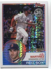 2018 Topps Update JD MARTINEZ 1983 Silver Pack Chrome - BOSTON RED SOX - #114