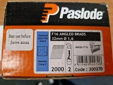 Genuine IM65A F16 Paslode 300270  16g 2000 32mm ANGLED Brad 2 EXP Fuel Cell