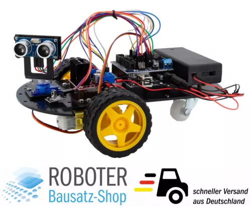 yourDroid Uno R3 2WD Smart Car Roboter Bausatz Arduino Kompatibel