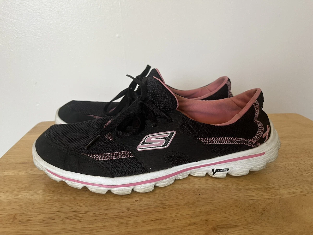 Skechers Go Walk 5 Breast Cancer Awareness Sneakers Black Pink