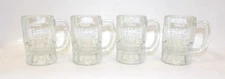 Set 4 Vintage Drink Hire's Root Beer Heavy Glass Mugs