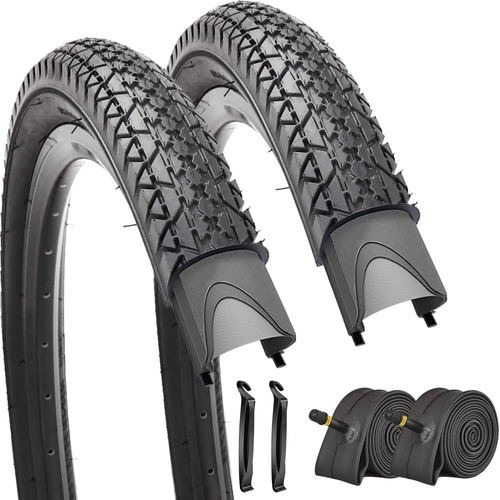 2 Pack 24"/ 26"X2.125" Inch Beach Cruiser Bike Tires and Tubes or