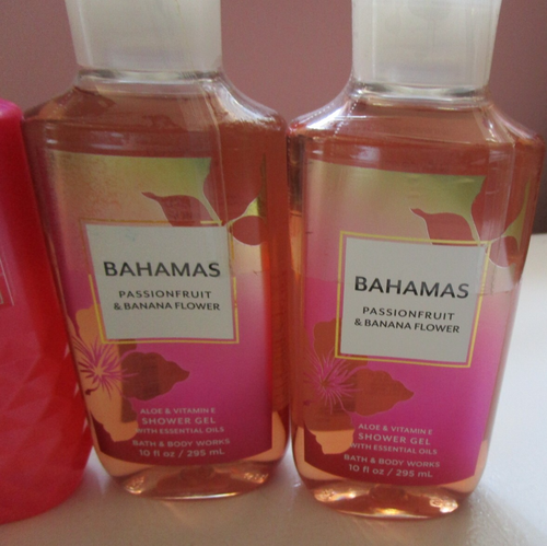 New Bath & Body Works Belize & Bahamas Passionfruit & Banana Shower Gel Set - Picture 3 of 3