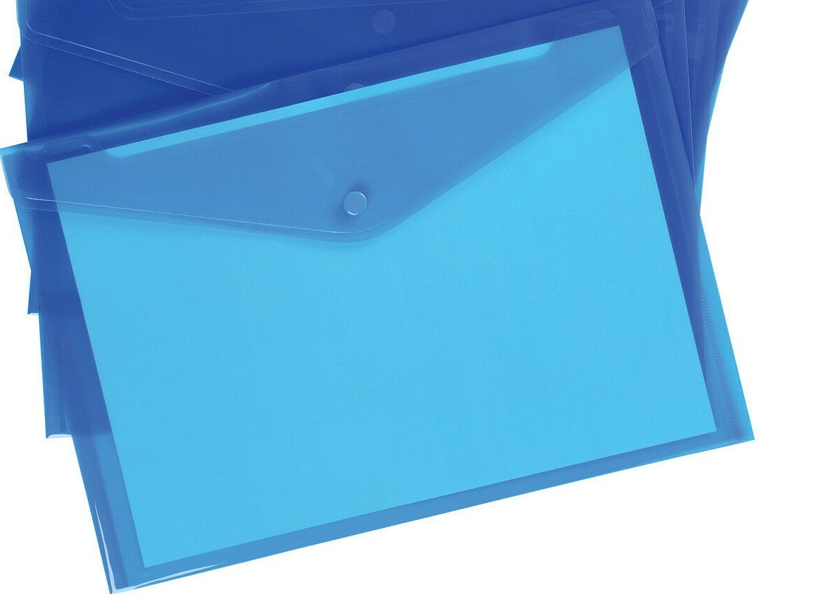  A5 file folder Document Wallets Folder Plastic Button Stud (premium quality)