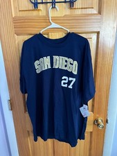 Majestic Athletic Men's San Diego Padres Matt Kemp Short-Sleeve 2XL NAVY NEW