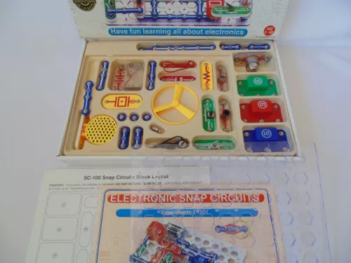 Snap Circuits Jr SC-100 Electronics Science COMPLETE ToyHobbie HomeSchool EXCELL