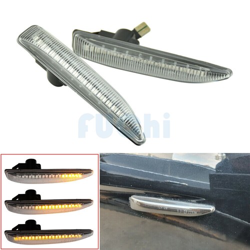 Luz LED secuencial de marcador lateral para BMW Serie 7 (E65/E66/E67/E68) 01-08 transparente - Imagen 5 de 12