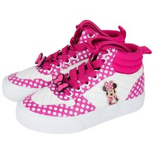 Minnie Mouse Polka-Dot Pink High-Top Girl's Shoes Pink