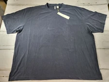 Vintage 90's Axis Mens 5XB Rayon/Polyester Gray Textured Short Sleeve Shirt NWT