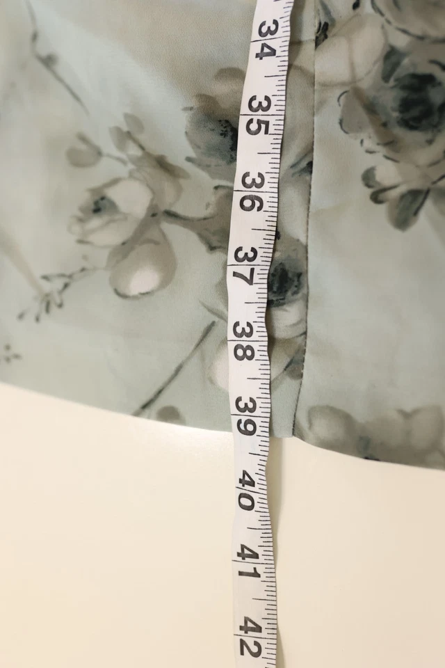 Vintage 90's Green Floral Sleeveless Mini Sheer Sage Green Dress Cottagecore 24 - Image 3 of 4