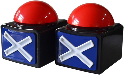 Game Answer Buzzer 2 Pcs Alarm Sound Play Button With Light Trivia Quiz Got For