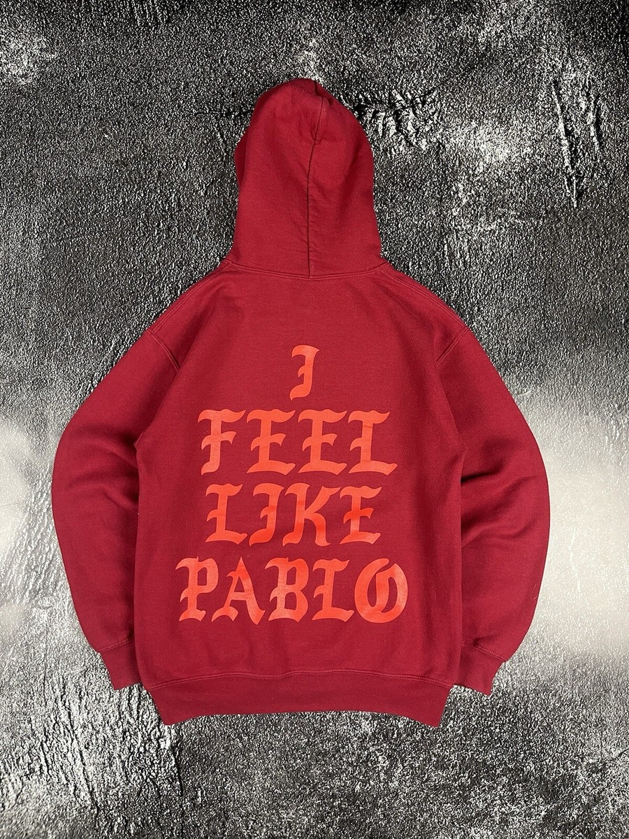 Kanye West “I Feel Like Pablo” Men's Classic Red Life Of Pablo Hoodie S |  eBay