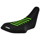2003 - 2006 Kawasaki KFX 400 Seat cover ALL BLACK / GREEN RIBS Enjoy Mfg #207
