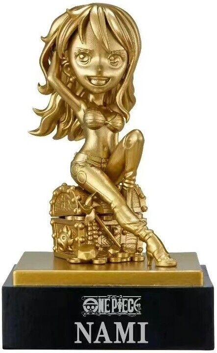 ONE PIECE WCF KUMAMOTO REVIVAL PROJECT GOLD STATUE STRAW HAT