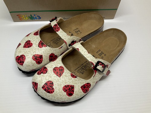 Women's Birkenstock Birkis Maria Heart Clog Sandals Slip On Size 37 Ladies 6 - Picture 2 of 5