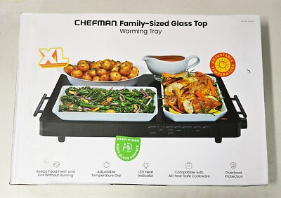NEW Chefman Electric Food Warming Tray RJ22-TC-V3-BLK-CO | eBay