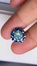 1 Ct Natural Royal Blue Diamond Round Cut VVS1 D Grade Certified 1 Free Gift H25