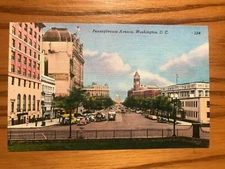 Vintage Postcard - Pennsylvania Avenue, Washington D.C. - Unposted - Linen/Nice!