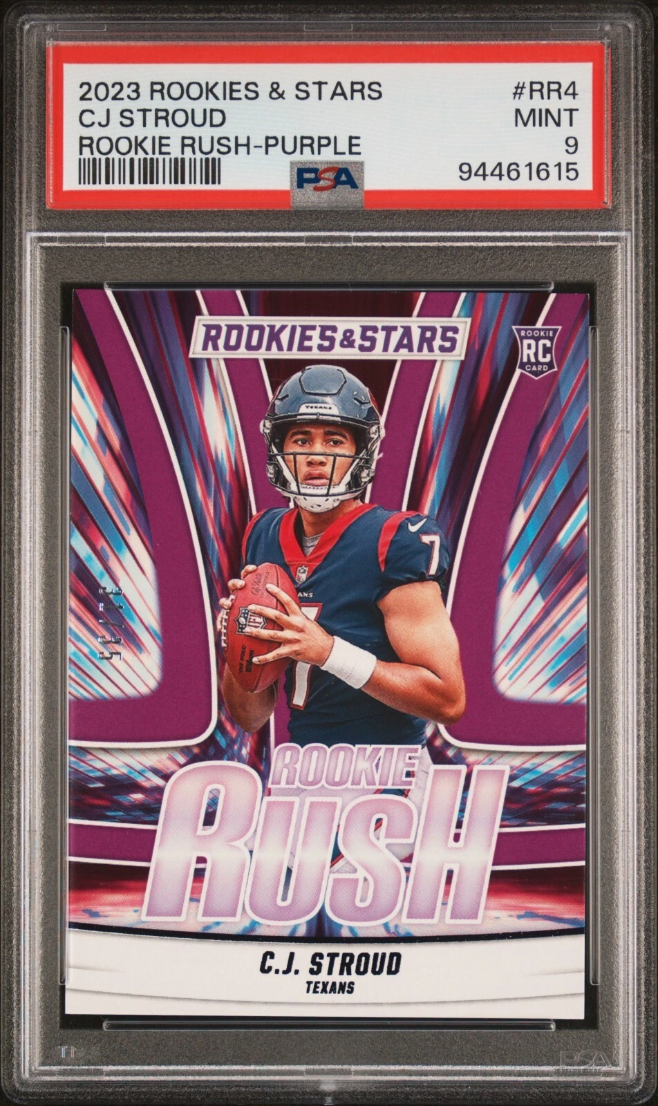 CJ Stroud Panini Rookies & Stars Rookie Rush #RR4 Purple