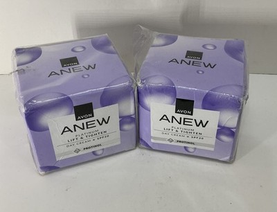 2x AVON Anew Platinum Lift & Tighten Day Cream SPF 20 with Protinol 1.70 fl.oz