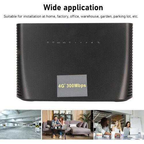 EU Plug 4G Wireless Router 300Mbps 4G LTE CAT4 Router Portable WiFi Router W NEW - 第 8/12 張圖片