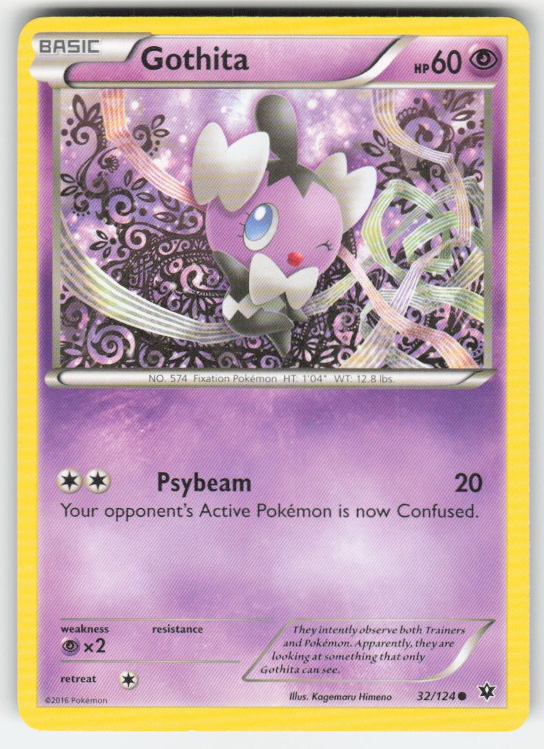 Pokemon TCG XY Fates Collide Gothita #32/124