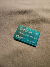 Sandisk 2GB Memory Stick Pro Duo Magic Gate Memory Card Clear Blue PSP