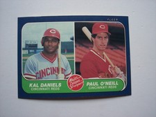 1986 Fleer baseball Paul O'Neill Kal Daniels Rookie card #646 NM or better. rookie card picture