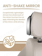 Crash Tested Shatterproof Baby Car Mirror ? Wide Crystal-Clear Rear Facing Infan