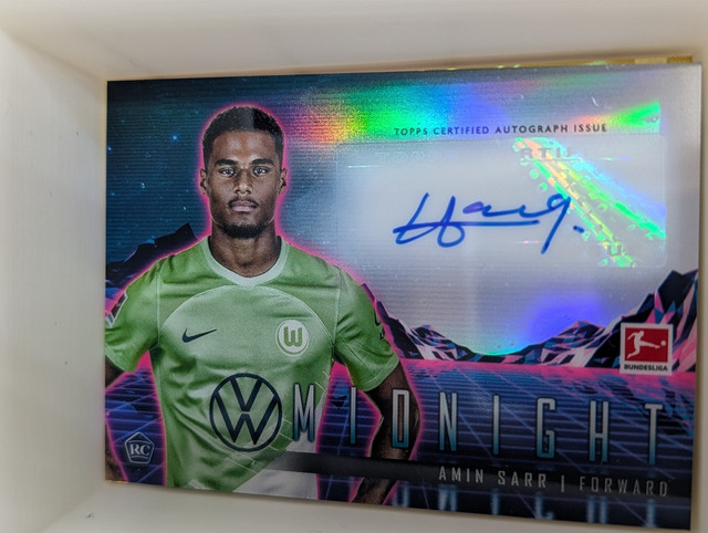 Topps Midnight Bundesliga 23/24 Amin Sarr RC Autograph Signatures Vfl Wolfsburg