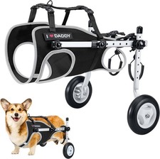 Lightweight Portable Dog Wheelchair for Back Legs Small