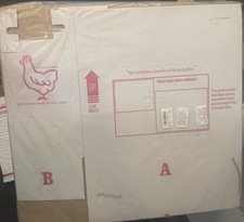 large day old chick shipping boxes brand new sealed package of 10 RETAIL $69