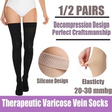 Compression Socks Men Women Thigh High Stockings Edema Diabetics Varicose Veins