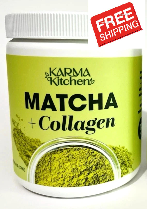 Matcha + Collagen Energy Booster Antioxidants 6 oz. Each New
