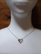 Disney Princess Silver Necklace 45cm Elegant Jewelry Used