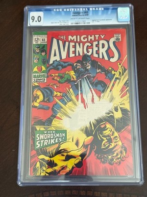 The Avengers #65 (Marvel Comics June 1969) CGC 9.0