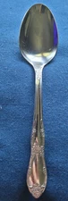 W.M.A. Rogers Stainless Steel Soup Spoon Oneida Ltd. Floral Pattern Dinner Nice