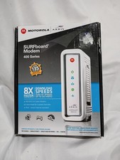 ARRIS SURFboard SB6141 DOCSIS 3.0 Cable Modem 343 Mbps Ethernet IPv6 White