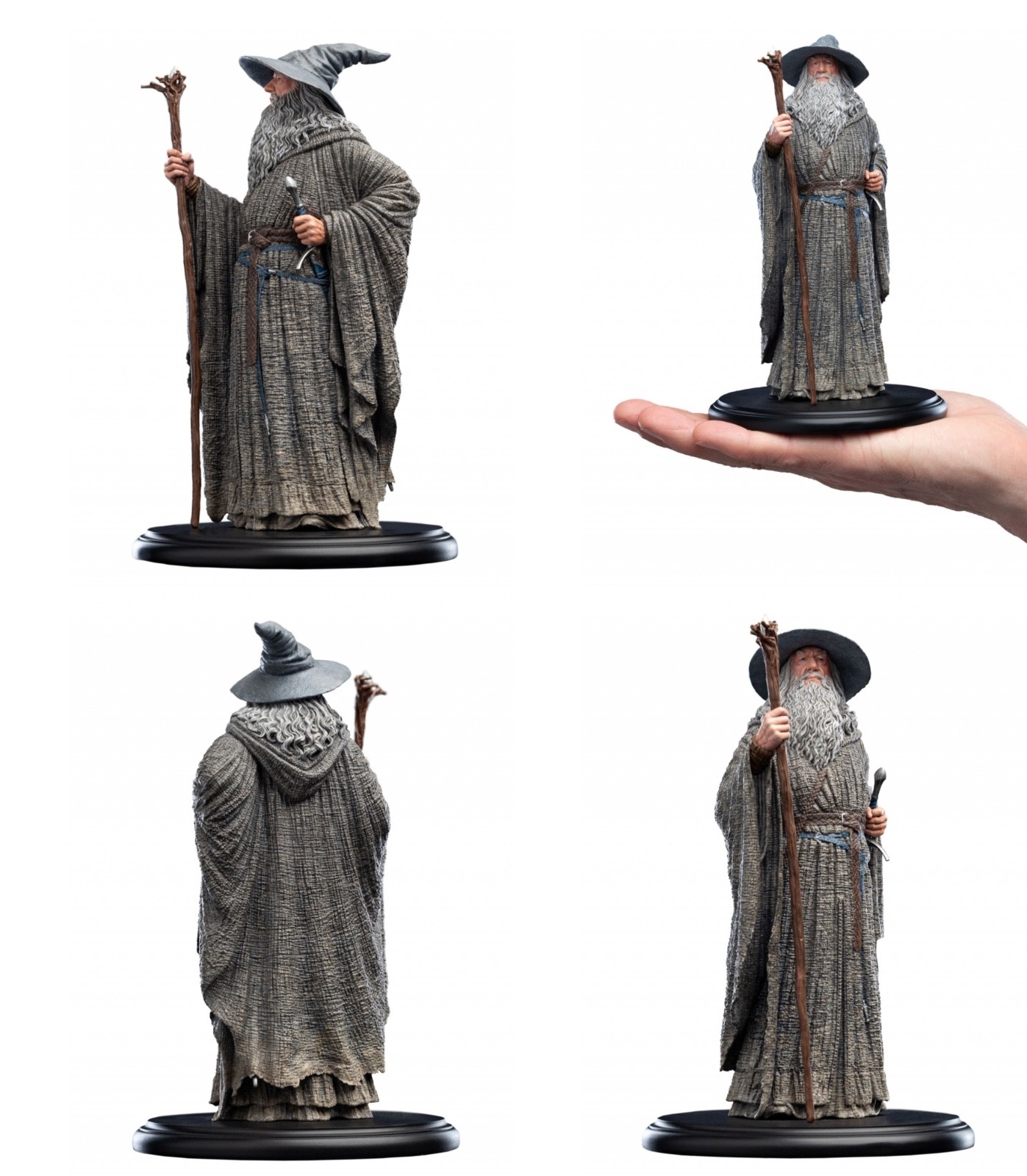 Estatua Miniatura Weta Workshop El Señor de los Anillos Gandalf el Gris 7′′ Alto 2021