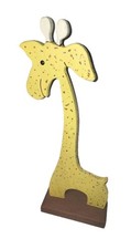 Baby Room Decor Lg 26" Wood Handmade Hand Painted Giraffe Pre-owned Great Cond