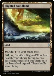 Blighted Woodland 233/274 Battle for Zendikar Uncommon Land