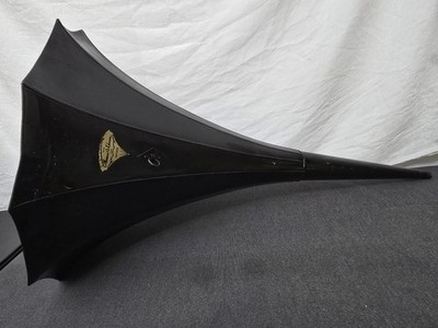 Edison Fireside Phonograph Horn   19'' Bell, 32'' Long, Original Decals