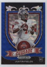 2021 Panini Prizm Draft Picks Crusade Blue Wave 10/249 Justin Fields #163 3g6