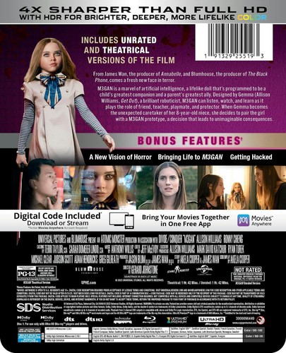 M3GAN - Limited Edition Steelbook 4K Ultra HD + Blu-ray + Digital 4K UHD Blu-r - Picture 4 of 4
