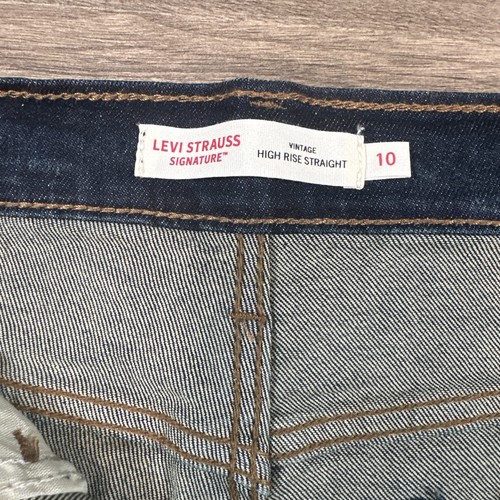 Neu mit Etikett Levi Strauss Signature Damen Vintage High Rise Straight Jeans, Größe 10 W30 - Bild 11 von 18