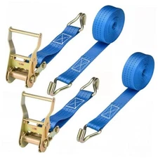 Ratchet Straps - 2 Pack 1.5 Inch Heavy Ratchet Duty Tie-Down Straps, Cargo 