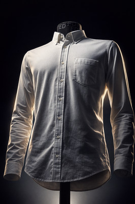 NWT Threadbare. White Men's Long-Sleeve Button-Down Shirt Gurnsey M Regular Fit