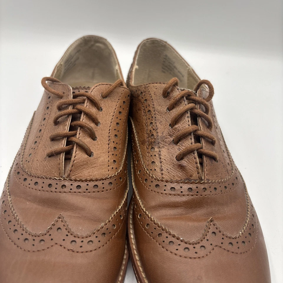 Steve Madden Women's Brown Leather Lace-Up Trina Oxford Shoes Size 8.5 - Image 4 of 4